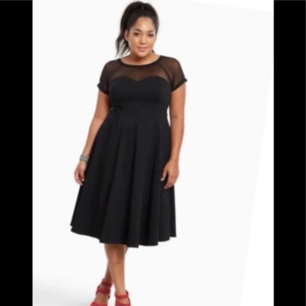 Torrid Mesh Inset Retro Skater/Swing Dress!